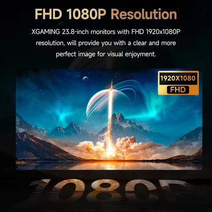 Ultra-Thin 24Inch 100Hz Gaming Monitor, FHD 1080P LED Monitor, 1920*1080P Monitor for Home Office, IPS HDR Computer Monitor HDMI Display with Low Blue Light, Free Sync, VESA Compatible