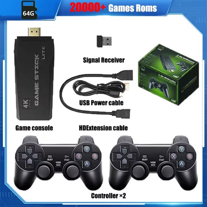 M8 Retro Video Games Console 2.4G Wireless Console Game Retro Game Stick 4K 10000 Games Portable Dendy Game Console for TV