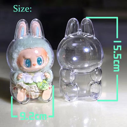 LABUBU Have a Seat Transparent Case Labubu Plastic Case Backpack Charms